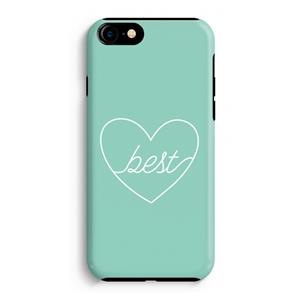 CaseCompany Best heart pastel: iPhone 8 Tough Case