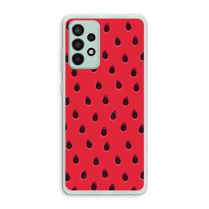 CaseCompany Watermelon: Samsung Galaxy A52s 5G Transparant Hoesje