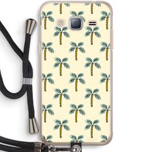 CaseCompany Paradise: Samsung Galaxy J3 (2016) Transparant Hoesje met koord