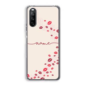 CaseCompany Kusjes: Sony Xperia 10 III Transparant Hoesje
