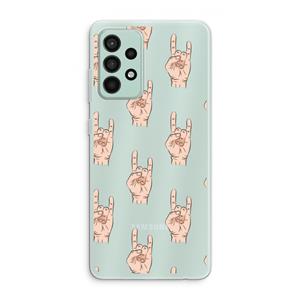 CaseCompany Rock: Samsung Galaxy A52s 5G Transparant Hoesje