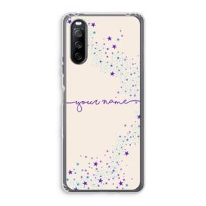 CaseCompany Sterren: Sony Xperia 10 III Transparant Hoesje