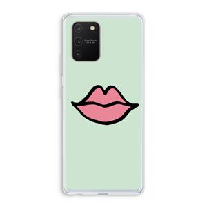 CaseCompany Kusje: Samsung Galaxy S10 Lite Transparant Hoesje
