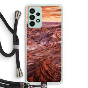 CaseCompany Mars: Samsung Galaxy A52s 5G Transparant Hoesje met koord