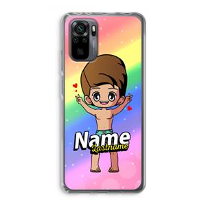 CaseCompany Chibi Maker man: Xiaomi Redmi Note 10 Pro Transparant Hoesje