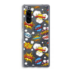 CaseCompany Pow Smack: Sony Xperia 5 Transparant Hoesje