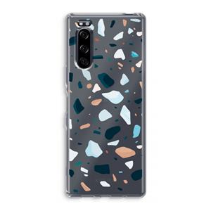 CaseCompany Terrazzo N°13: Sony Xperia 5 Transparant Hoesje