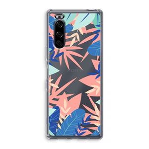 CaseCompany Tropisch: Sony Xperia 5 Transparant Hoesje