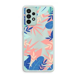CaseCompany Tropisch: Samsung Galaxy A52s 5G Transparant Hoesje