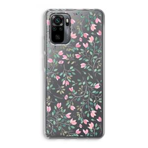 CaseCompany Sierlijke bloemen: Xiaomi Redmi Note 10 Pro Transparant Hoesje