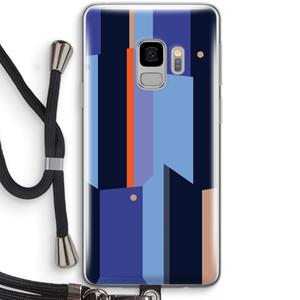 CaseCompany Gestalte 3: Samsung Galaxy S9 Transparant Hoesje met koord