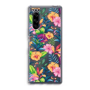 CaseCompany Tropisch 2: Sony Xperia 5 Transparant Hoesje