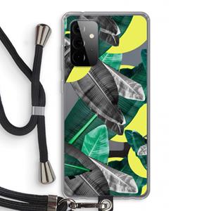 CaseCompany Fantasie jungle: Samsung Galaxy A72 5G Transparant Hoesje met koord