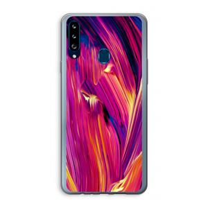 CaseCompany Phoenix: Samsung Galaxy A20s Transparant Hoesje