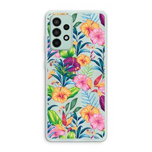 CaseCompany Tropisch 2: Samsung Galaxy A52s 5G Transparant Hoesje