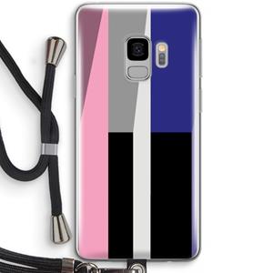 CaseCompany Gestalte 4: Samsung Galaxy S9 Transparant Hoesje met koord