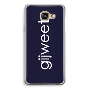 CaseCompany Gijweet: Samsung Galaxy A5 (2016) Transparant Hoesje