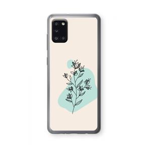 CaseCompany Violets are blue: Samsung Galaxy A31 Transparant Hoesje
