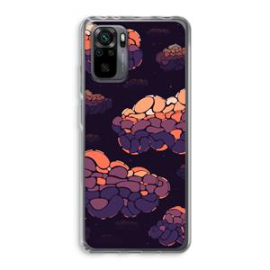 CaseCompany Patroon Wolken: Xiaomi Redmi Note 10 Pro Transparant Hoesje