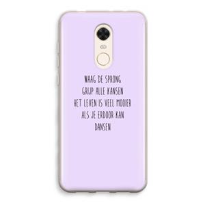CaseCompany Sprong: Xiaomi Redmi 5 Transparant Hoesje