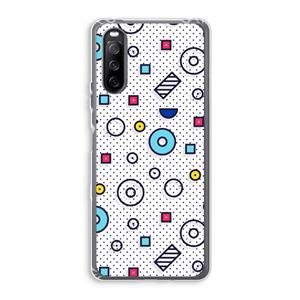 CaseCompany 8-bit N°9: Sony Xperia 10 III Transparant Hoesje