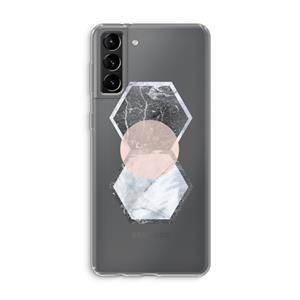 CaseCompany Creatieve toets: Samsung Galaxy S21 Plus Transparant Hoesje