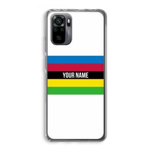 CaseCompany WK Wielrennen: Xiaomi Redmi Note 10 Pro Transparant Hoesje
