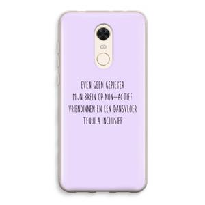 CaseCompany Tequila: Xiaomi Redmi 5 Transparant Hoesje