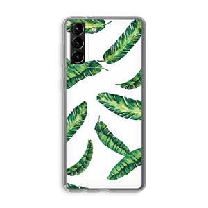 CaseCompany Lange bladeren: Samsung Galaxy S21 Plus Transparant Hoesje