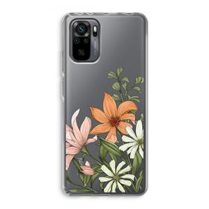 CaseCompany Floral bouquet: Xiaomi Redmi Note 10 Pro Transparant Hoesje