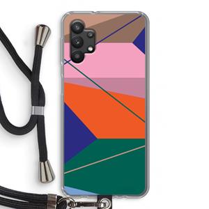 CaseCompany Gestalte 1: Samsung Galaxy A32 5G Transparant Hoesje met koord