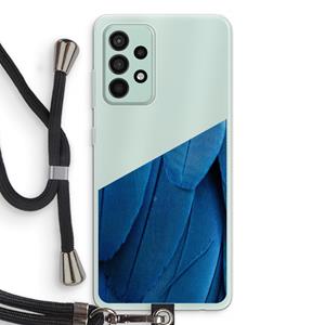 CaseCompany Pauw: Samsung Galaxy A52s 5G Transparant Hoesje met koord