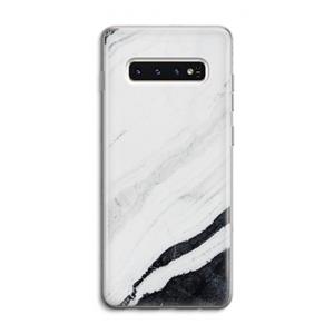 CaseCompany Elegante marmer: Samsung Galaxy S10 4G Transparant Hoesje