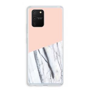 CaseCompany A touch of peach: Samsung Galaxy S10 Lite Transparant Hoesje