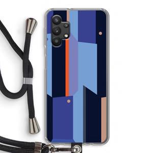 CaseCompany Gestalte 3: Samsung Galaxy A32 5G Transparant Hoesje met koord