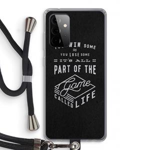 CaseCompany Life: Samsung Galaxy A72 5G Transparant Hoesje met koord