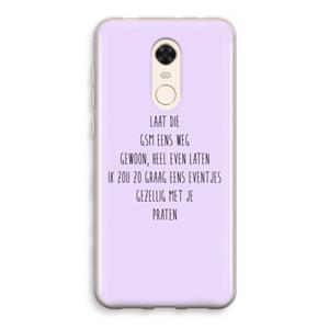 CaseCompany GSM: Xiaomi Redmi 5 Transparant Hoesje