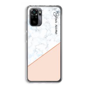CaseCompany Marmer in stijl: Xiaomi Redmi Note 10 Pro Transparant Hoesje