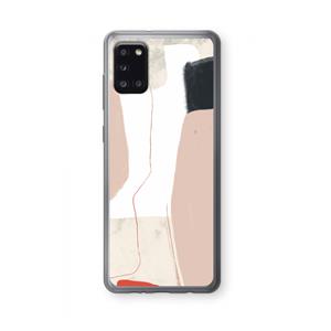 CaseCompany Lava: Samsung Galaxy A31 Transparant Hoesje