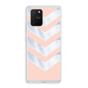 CaseCompany Marmeren pijlen: Samsung Galaxy S10 Lite Transparant Hoesje