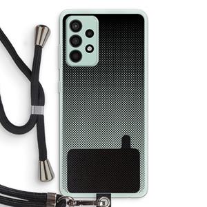 CaseCompany Musketon Halftone: Samsung Galaxy A52s 5G Transparant Hoesje met koord