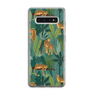 CaseCompany Luipaard 2: Samsung Galaxy S10 4G Transparant Hoesje