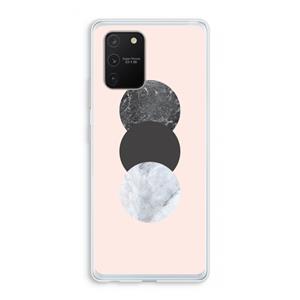 CaseCompany Marmeren cirkels: Samsung Galaxy S10 Lite Transparant Hoesje