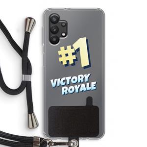 CaseCompany Victory Royale: Samsung Galaxy A32 5G Transparant Hoesje met koord
