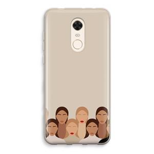 CaseCompany Girls girls girls: Xiaomi Redmi 5 Transparant Hoesje