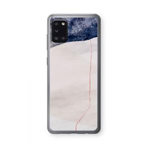 CaseCompany Stone White: Samsung Galaxy A31 Transparant Hoesje