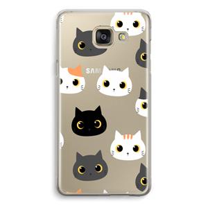 CaseCompany Katten: Samsung Galaxy A5 (2016) Transparant Hoesje