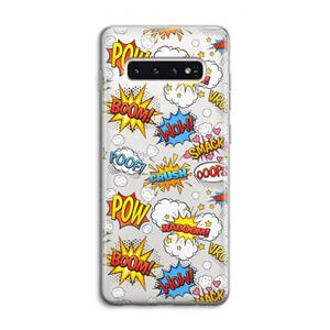 CaseCompany Pow Smack: Samsung Galaxy S10 4G Transparant Hoesje