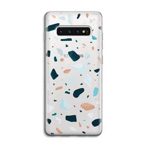 CaseCompany Terrazzo N°13: Samsung Galaxy S10 4G Transparant Hoesje