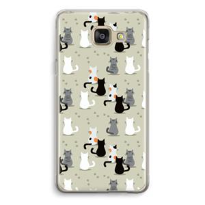 CaseCompany Katten: Samsung Galaxy A5 (2016) Transparant Hoesje